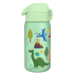 Бутилка за вода Ion8 Print, рециклирана пластмаса, 350ml,Dinosaur - Image 2