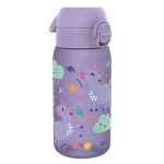 Бутилка за вода Ion8 Print, рециклирана пластмаса, 350ml, ЕДНОРОЗИ ЛИЛАВИ