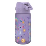 Бутилка за вода Ion8 Print, рециклирана пластмаса, 350ml, ЕДНОРОЗИ ЛИЛАВИ - Image 2