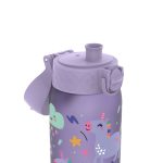 Бутилка за вода Ion8 Print, рециклирана пластмаса, 350ml, ЕДНОРОЗИ ЛИЛАВИ - Image 4