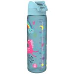 Бутилка за вода Ion8 Print, рециклирани пластмаса, 500ml, ЕДНОРОЗИ СИНИ - Image 2