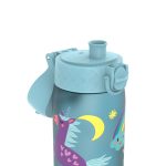 Бутилка за вода Ion8 Print, рециклирани пластмаса, 500ml, ЕДНОРОЗИ СИНИ - Image 4