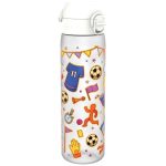 Бутилка за вода Ion8 Print, рециклирана пластмаса, 500ml,Football - Image 4