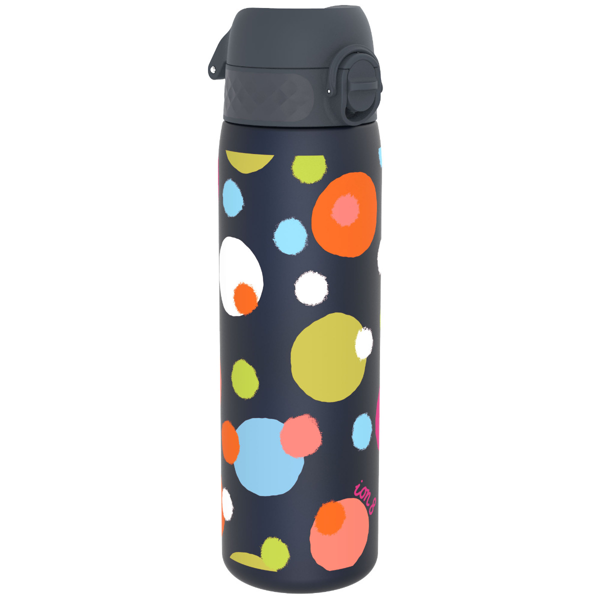 i8rf500pnspots_1_ Бутилка за вода Ion8 Print, Recyclon, 500 ml, точки - Image 1