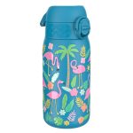 Бутилка за вода Ion8 Print, метална, 400ml, ФЛАМИНГО