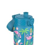 Бутилка за вода Ion8 Print, метална, 400ml, ФЛАМИНГО - Image 4