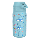 Бутилка за вода Ion8 Print, метална, 400ml, Sharks - Image 3