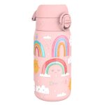 Бутилка за вода Ion8 Print, метална, 400ml, ДЪГА