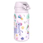 Бутилка за вода Ion8 Print, метална, 400ml, ЕДНОРОЗИ - Image 2