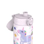 Бутилка за вода Ion8 Print, метална, 400ml, ЕДНОРОЗИ - Image 4