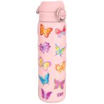 Бутилка за вода Ion8 Print, метална, 600ml, ПЕПЕРУДИ
