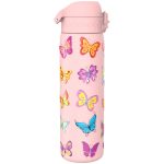 Бутилка за вода Ion8 Print, метална, 600ml, ПЕПЕРУДИ - Image 3