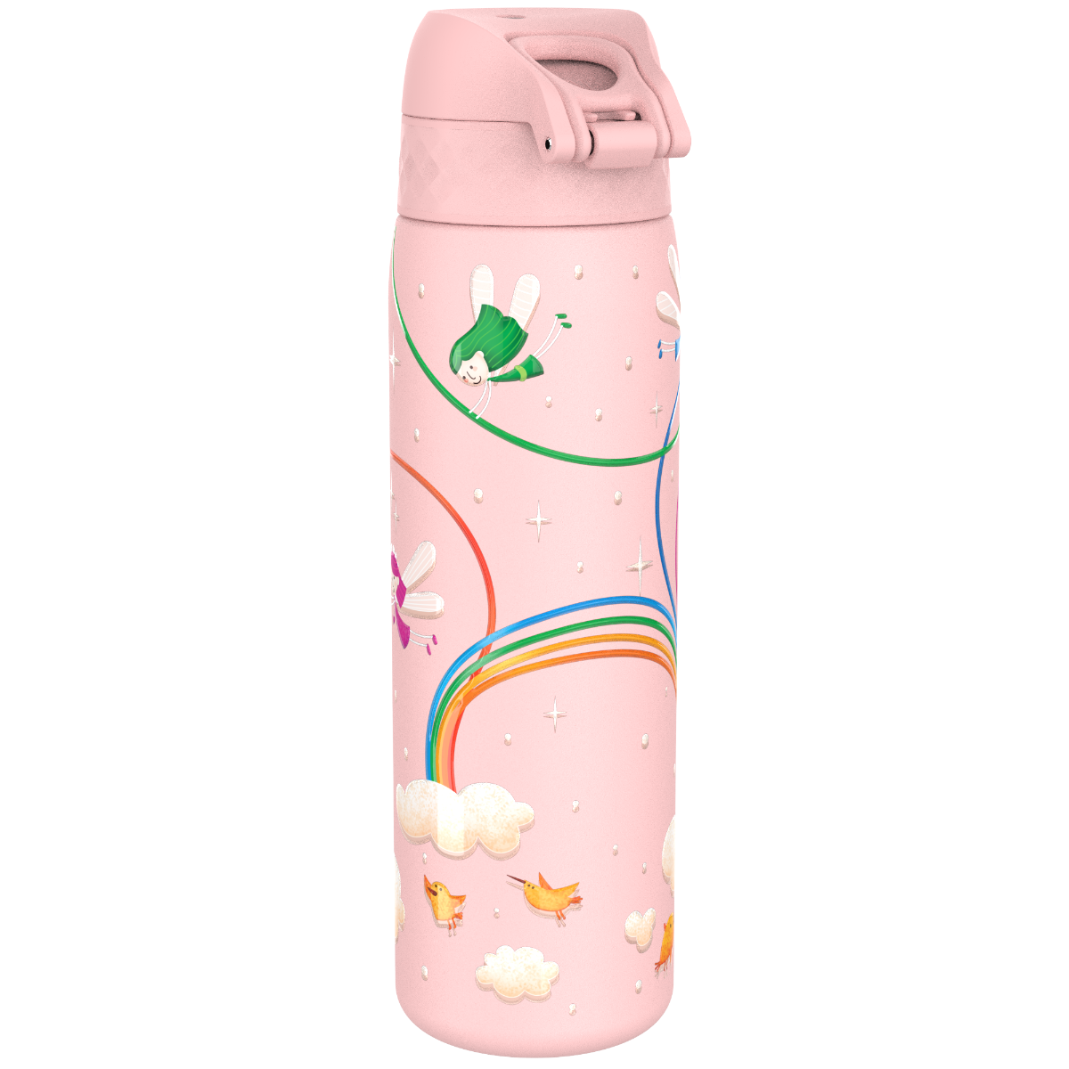 i8ss600ppfairy_back Бутилка за вода Ion8 Print, метална, 600ml, Fairies - Image 1