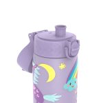 Бутилка за вода Ion8 Print, метална, 600ml, ЕДНОРОЗИ ЛИЛАВА - Image 4