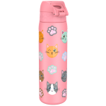 Бутилка за вода Ion8 Print, метална, 600ml, Cats
