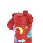Бутилка за вода Ion8 Print, метална, 600ml, ЕДНОРОЗИ ЧЕРВЕНИ - Image 4
