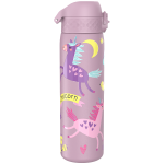 Бутилка за вода Ion8 Print, метална, 600ml, Unicorns
