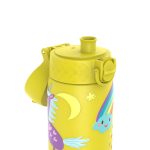 Бутилка за вода Ion8 Print, метална, 600ml, ЕДНОРОЗИ ЖЪЛТИ - Image 4