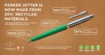 Химикалка Parker Royal Jotter Originals Recycled, зелен - Image 3