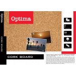 Дъска Optima, коркова с дървена рамка, 40x60 cm - Image 2