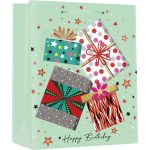 Подаръчна торбичка Deluxe Large Glitter HB, 26x32x12cm - Image 4