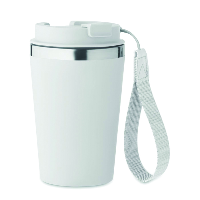 mo2317-06 Чаша Topaz, с капак, двустенна, 350ml, БЯЛ - Image 1