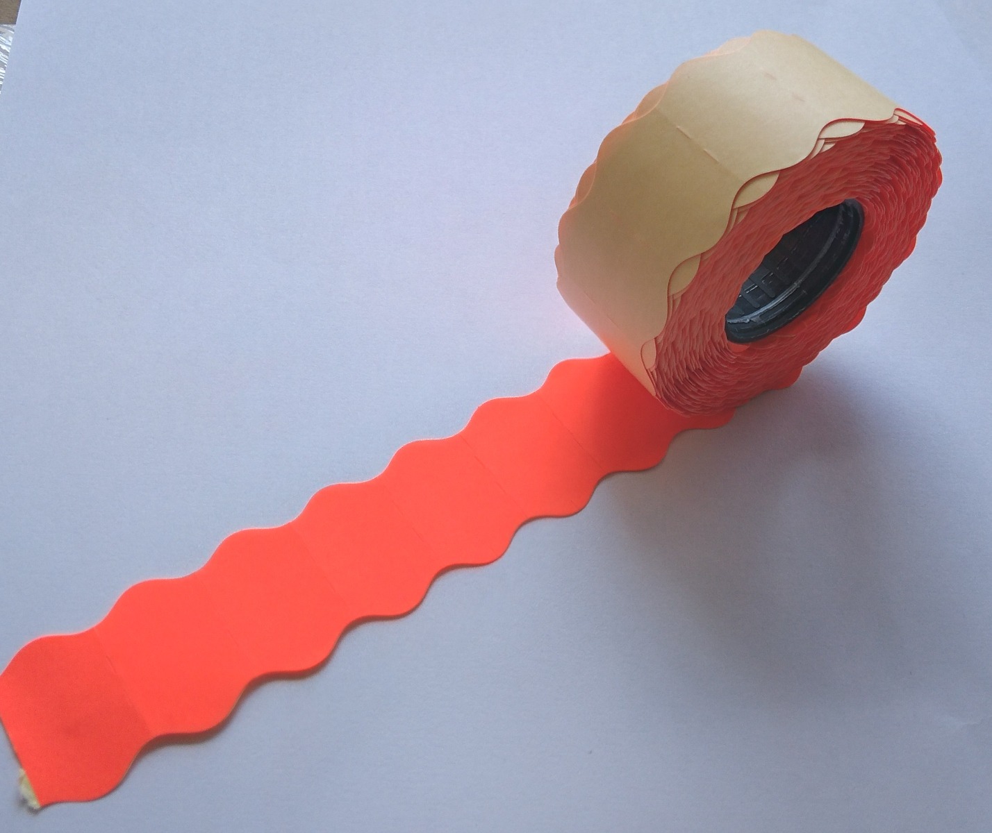 red_1_6 Етикети 26x16 mm двуредови маркиращи клещи, червени - Image 1