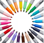 Перманентен маркер Sharpie, F, син - Image 3