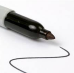 Перманентен маркер Sharpie, F, черен - Image 2