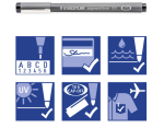 Тънкописец Staedtler Pigment Liner 308, 12 цвята - Image 5