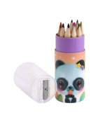 Цветни моливи Bangoberry Pally Panda, 12 цвята тубус - Image 4