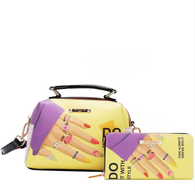 Комплект 2 чанти и портфейл Nicole Lee,Nail Polish - Image 5