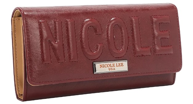 screenshot_2026-03-10_122639 Портфейл Nicole Lee, 19x10x3.5 cm, БОРДО - Image 1