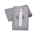 Метална пиезо запалка EB-077 Slim, бял - Image 2
