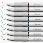 Комплект химикалки Sharpie S Gel Fashion 0,7mm, блистер 8 цвята - Image 2