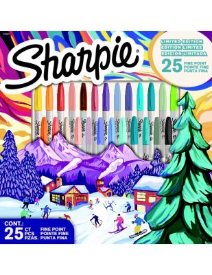 Комплект перманентни маркери Sharpie Winter Holiday, 25 цвята - Image 5