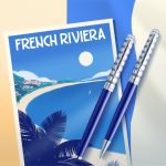 Химикалка Waterman Hemisphere DeLuxe Marine Blue, райе - Image 5